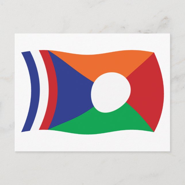 Reunion Flag Postcard (Front)