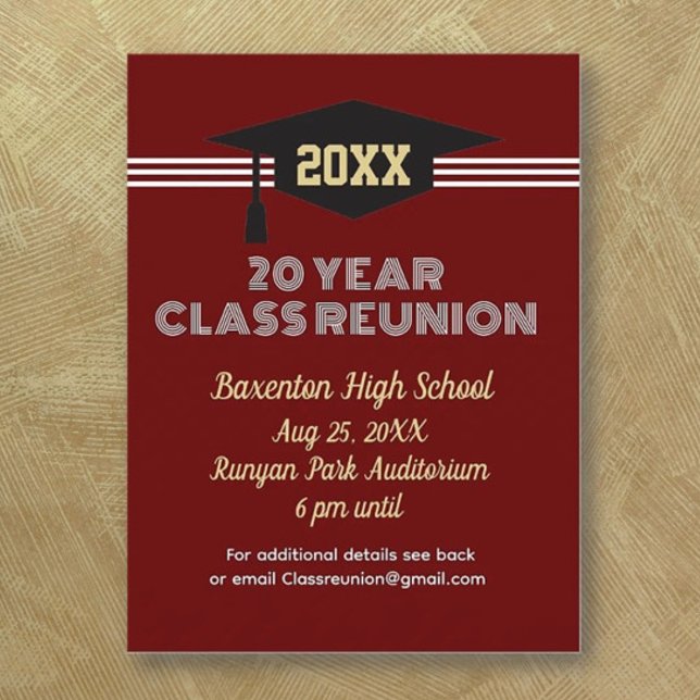 Reunion Invitation! Custom Class Reunion Postcard (Creator Uploaded)