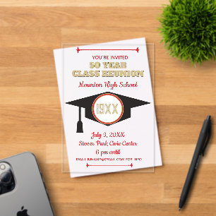 Reunion Invite! Acrylic Class Reunion invitation