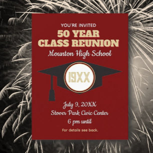 Reunion Invite! Custom Class Reunion Postcard