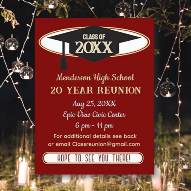 Reunion Invite! Perfect Class Reunion Postcard (Creator Uploaded)