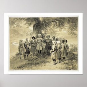 Reunion of Tcherkesse Princes, Sodja Valley, on th Poster