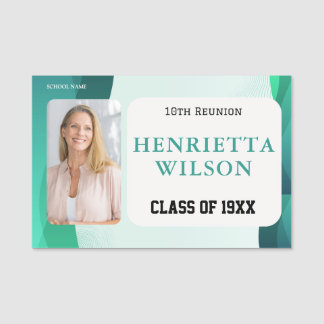 Reunion Photo Name Tags 10th Class Reunion