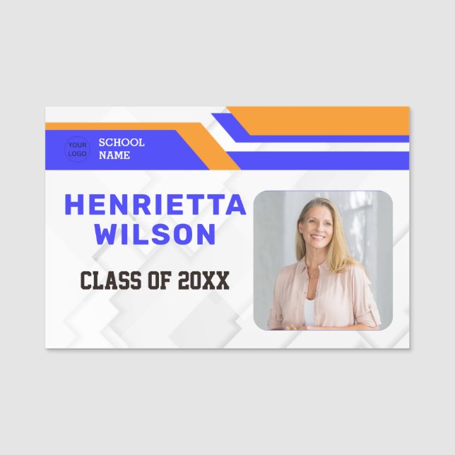 Reunion Photo Name Tags College Reunion (Front)