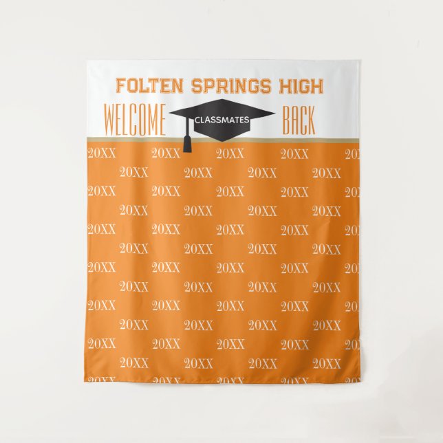 Reunion Pics!! Class Reunion Photo backdrop Tapestry (Front)