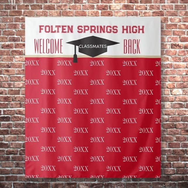 Reunion Pics!! Class Reunion Photo backdrop Tapestry (Creator Uploaded)