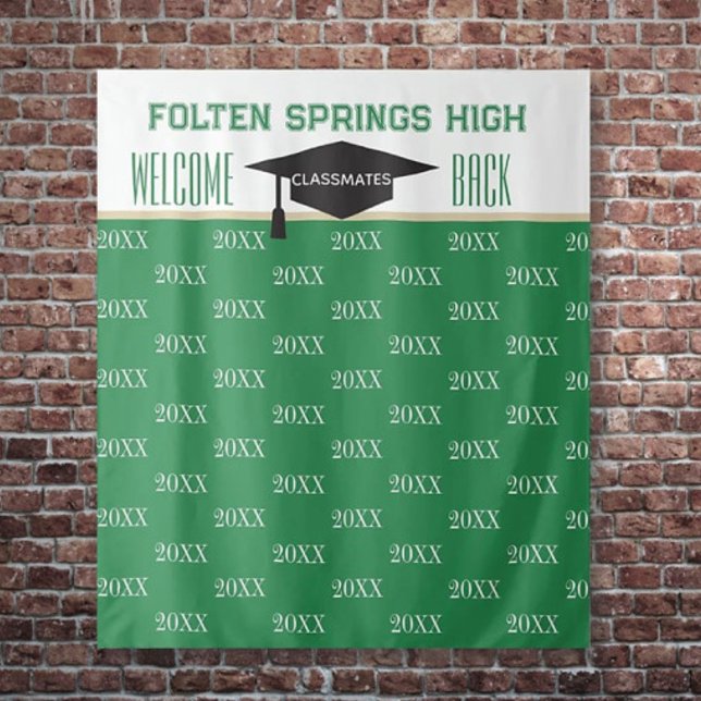 Reunion Pics!! Class Reunion Photo backdrop Tapestry (Creator Uploaded)