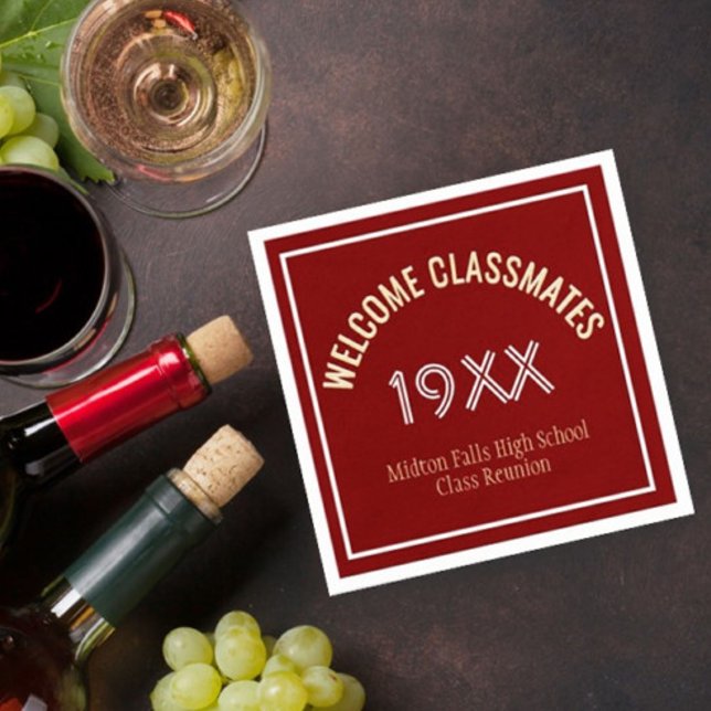 Reunion time! Custom Class Reunion  Napkins (Creator Uploaded)