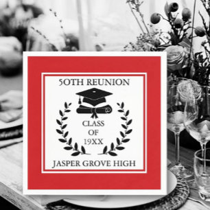 Reunion Time Fun! Custom Class reunion Napkin