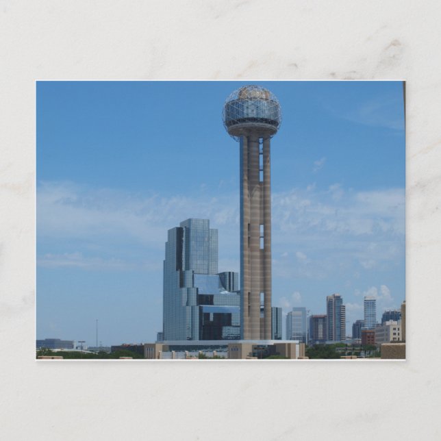 Reunion Tower and 560 Restaurant Postcard (Front)