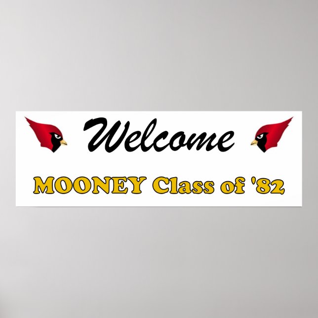 Reunion Welcome Banner Poster (Front)