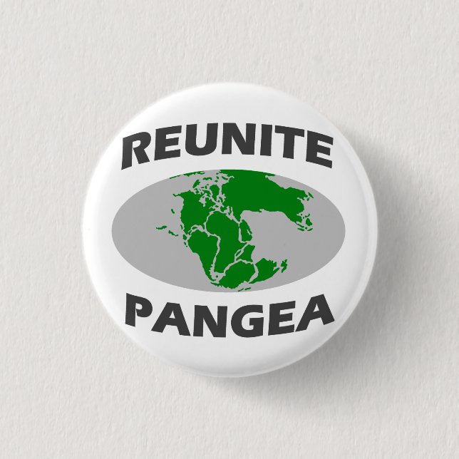 Reunite Pangea 3 Cm Round Badge (Front)