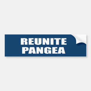 REUNITE PANGEA BUMPER STICKER