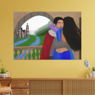 Reunited   Princess and Prince   Fairytale Canvas Print