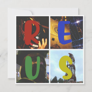 Reus 2x2 on Greeting Card