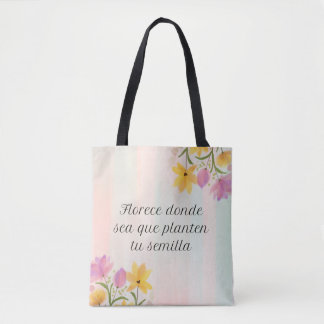 Reusable cute & good vibes tote bag