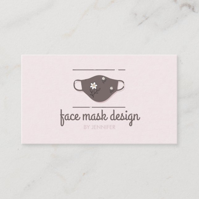 Reusable Face Mask Boutique Business Card (Front)