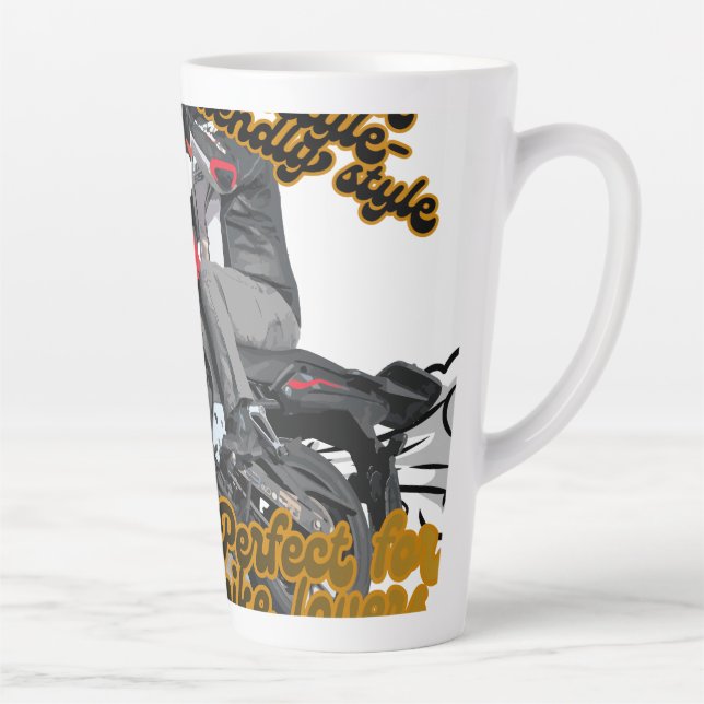 Reusable Grocery Bag Latte Mug (Right)