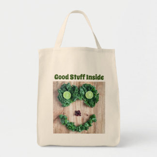 Reusable Smiling Vegetable Funny Tote Bag