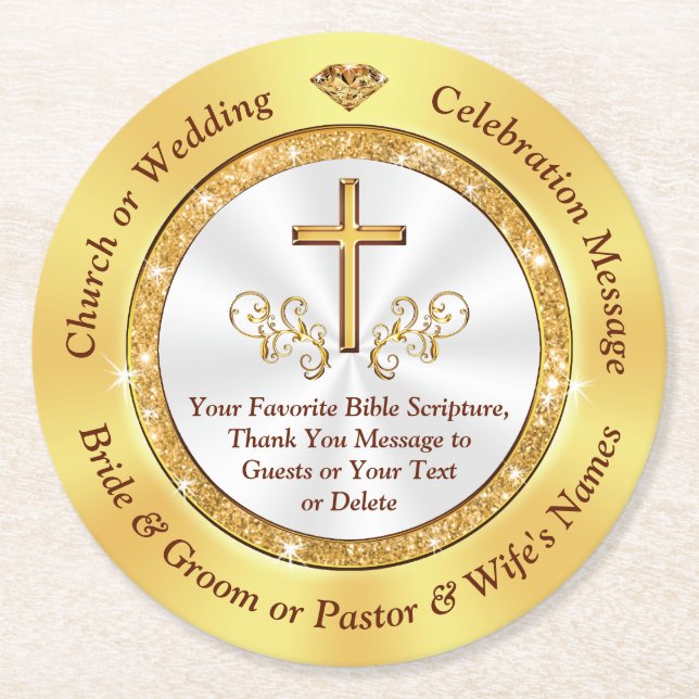 Reusable to Disposable, Custom, Christian Coasters (Front)