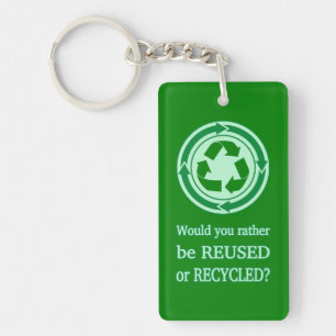 Reuse and Recycle Key Ring
