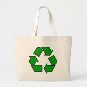 Reuse & Recycle Large Tote Bag