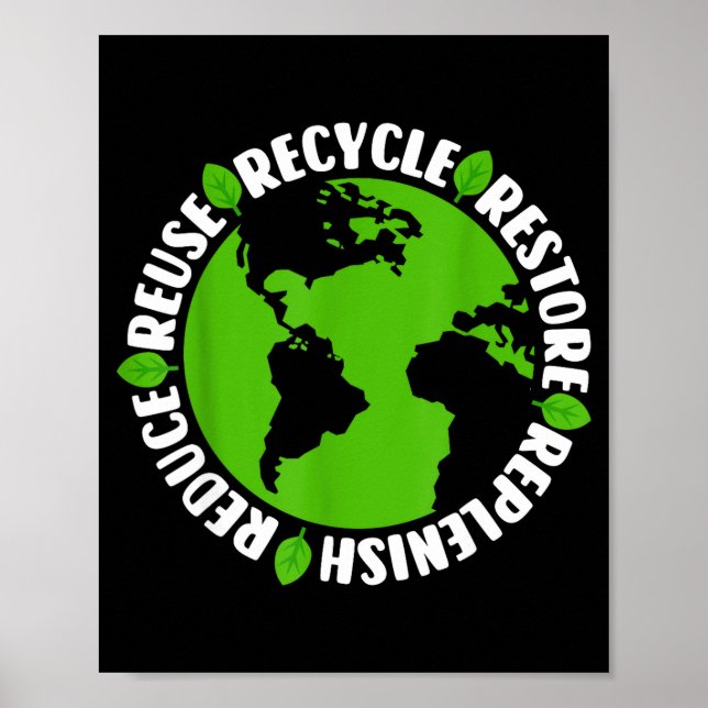 Reuse Recycle Restore Replenish Reduce  Poster (Front)