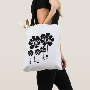 Reuse Recycle Tote Bag Eco-Friendly Reusable Sho
