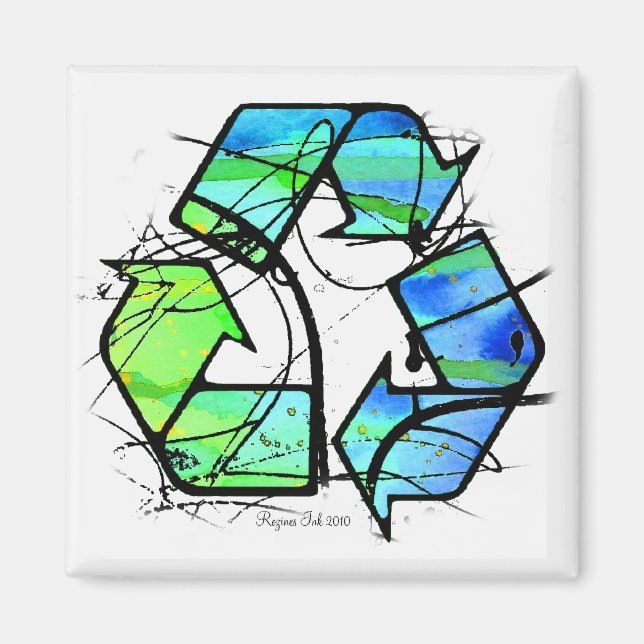 Reuse, Reduce, Recycle Earth Day Gifts Magnet (Front)