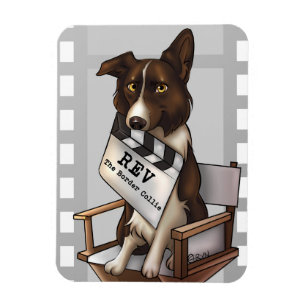 Rev the border collie magnet