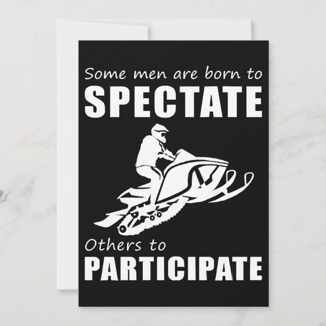 Rev Up the Chuckles - Funny & Some Men Are Born to Invitation (Front)