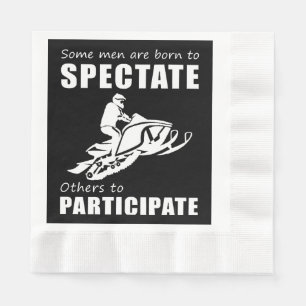 Rev Up the Chuckles - Funny & Some Men Are Born to Napkin