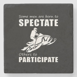 Rev Up the Chuckles - Funny & Some Men Are Born to Stone Coaster