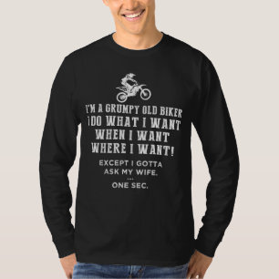 Rev Up the Grumpiness! ? Funny Dirtbike Tee for Ru
