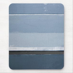 'Reveal' Blue and Grey Abstract Art Mouse Pad