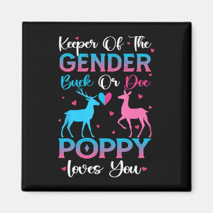 Reveal Buck Or Doe Poppy Loves You Magnet