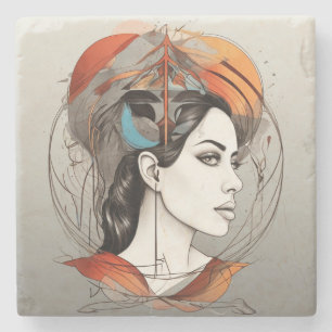 revealed beauty stone coaster