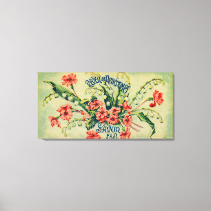 Reveil De Printemps Soap LabelParis, France Canvas Print