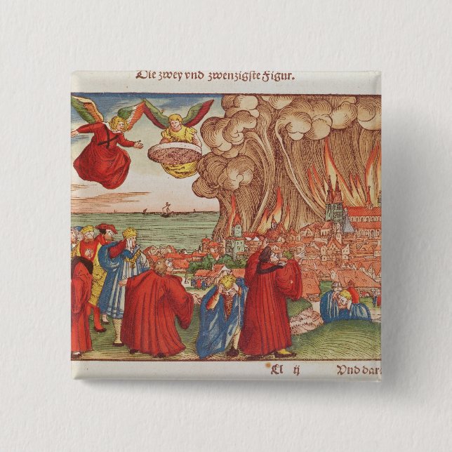 Revelation 15 Cm Square Badge (Front)