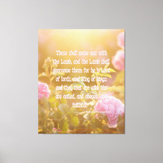 Revelation 17:14 Bible Verse KJV Pic Wall Art
