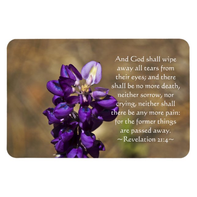 Revelation 21:4 magnet (Horizontal)