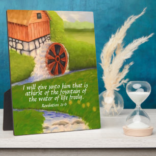 Revelation 21:6 plaque