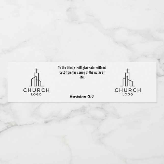 Revelation 21:6 Water Label (Single Label)