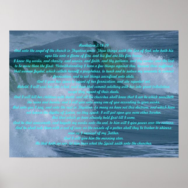 Revelation 2:18-29 poster (Front)