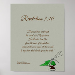 Revelation 3:10 (KJV) Poster