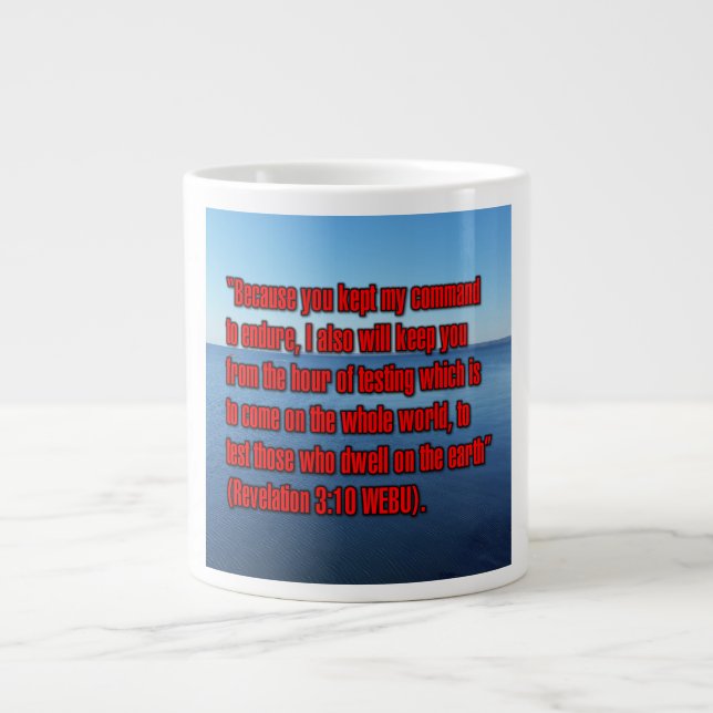 Revelation 3:10 WEBU Mug (Front)