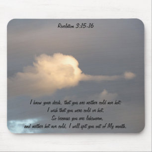 Revelation 3:15-16 mouse pad