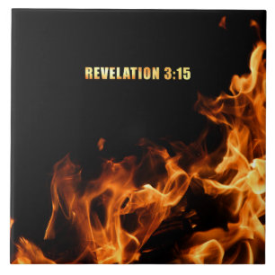 Revelation: Be On Fire For Jesus Christian Faith Tile