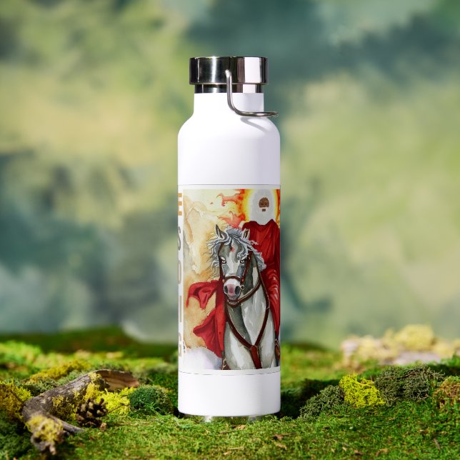 Revelation The Second Coming Armageddon Apocalypse Water Bottle (Outdoor)