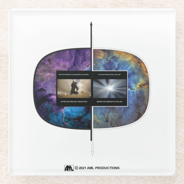 Revelation To Genesis Part 2 Glass Coaster (Front)
